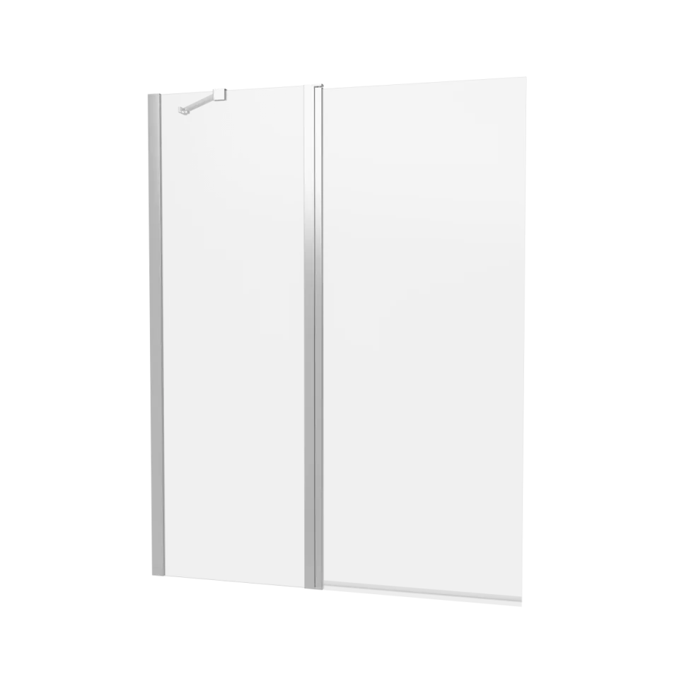 Britton Hoxton 6 Double Bath Screen 1150 Chrome product image - Image 1