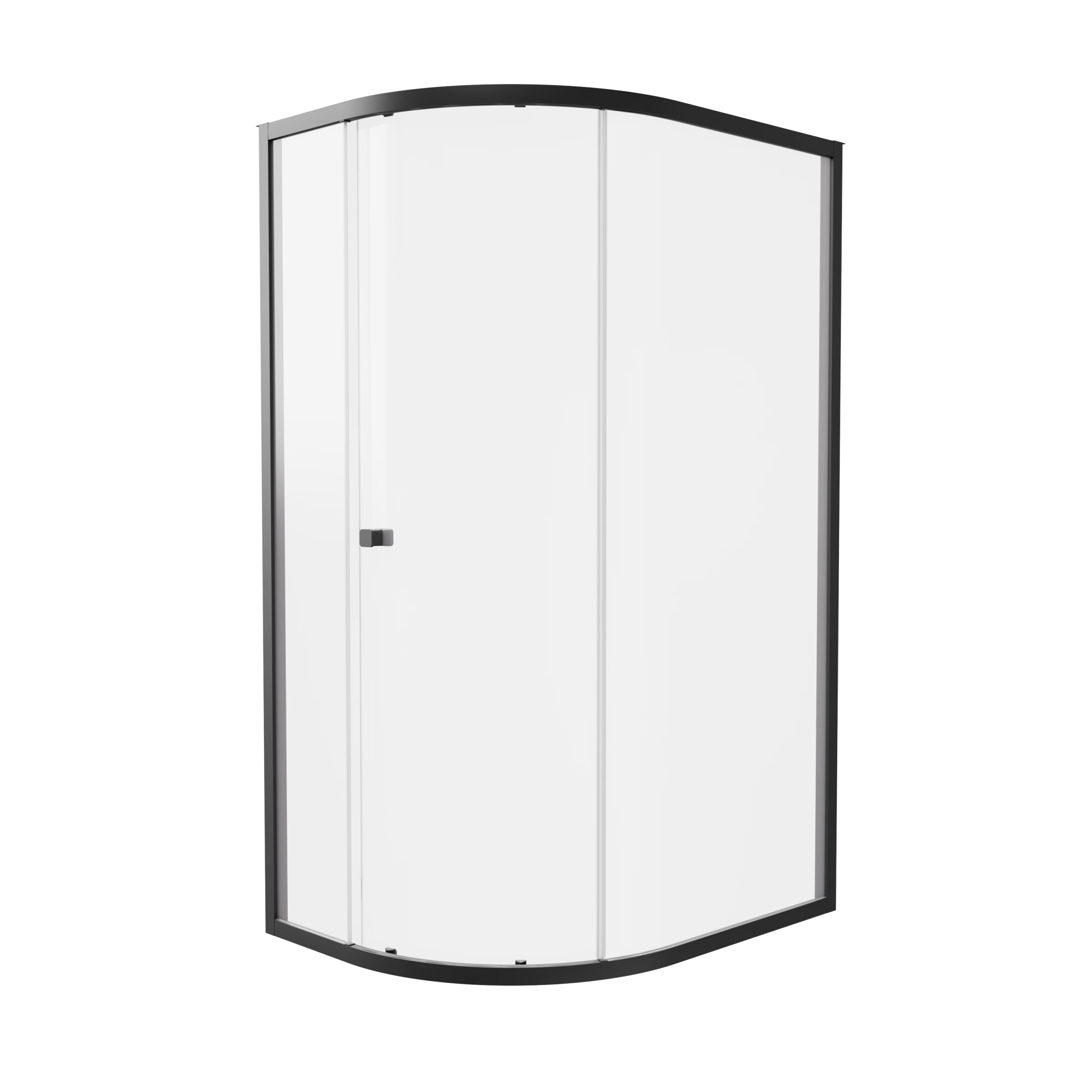 Britton Hoxton 6 Quadrant Single Door 1000 X 800 Matt Black