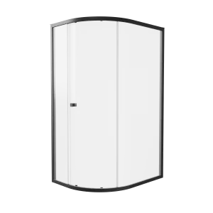 Britton Hoxton 6 Quadrant Single Door 1000 X 800 Box A Matt Black
