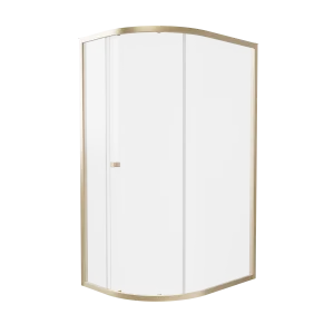 Britton Hoxton 6 Quadrant Single Door 1200 X 900 Box A Brushed Brass