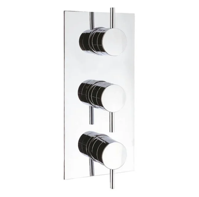 Crosswater Fusion 3 Handle Trimset for Shower Mixer Valve MB2000RV+ Chrome product image - Image 2