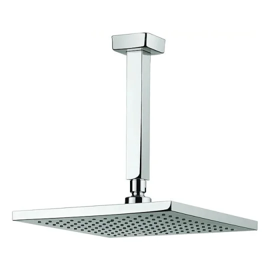 Crosswater Planet Fixed Head 250mm & Ceiling Arm Square Chrome product image - Image 2