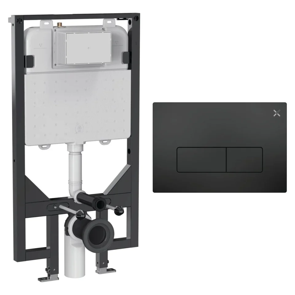 Crosswater Mpro Cistern Set 1 Matt Black product image - Image 2