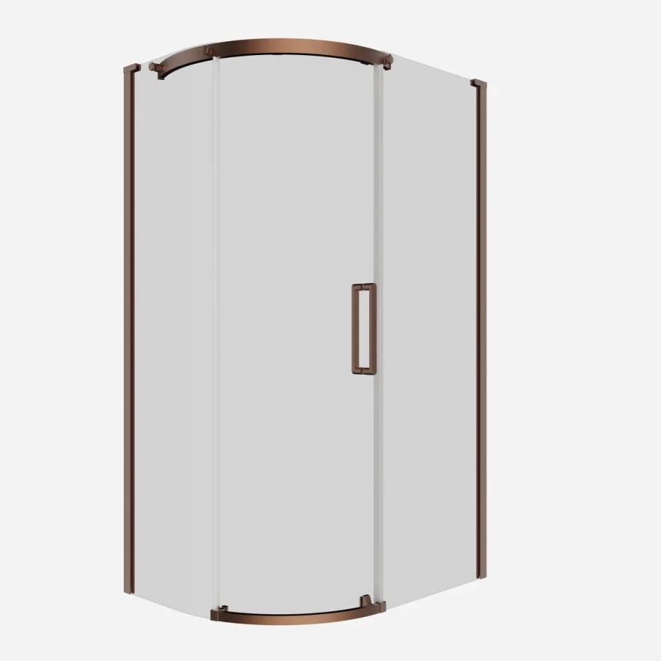 Crosswater Optix Offset Quadrant 1200x900 Left Hand Brushed Bronze product image - Image 3