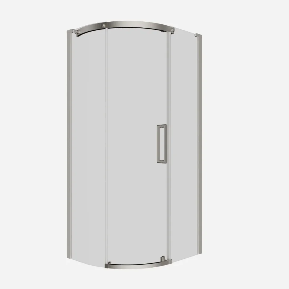 Crosswater Optix Offset Quadrant 1000x800 Left Hand Brushed Nickel product image - Image 3