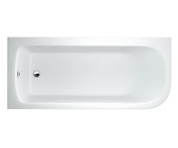 Britton Viride 1700 X 750mm Left Hand Offset Bath detail view - Image 2