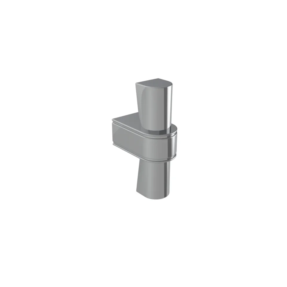 Burlington Riviera Ribbon Handle Pair Brushed Nickel detail view - Image 2
