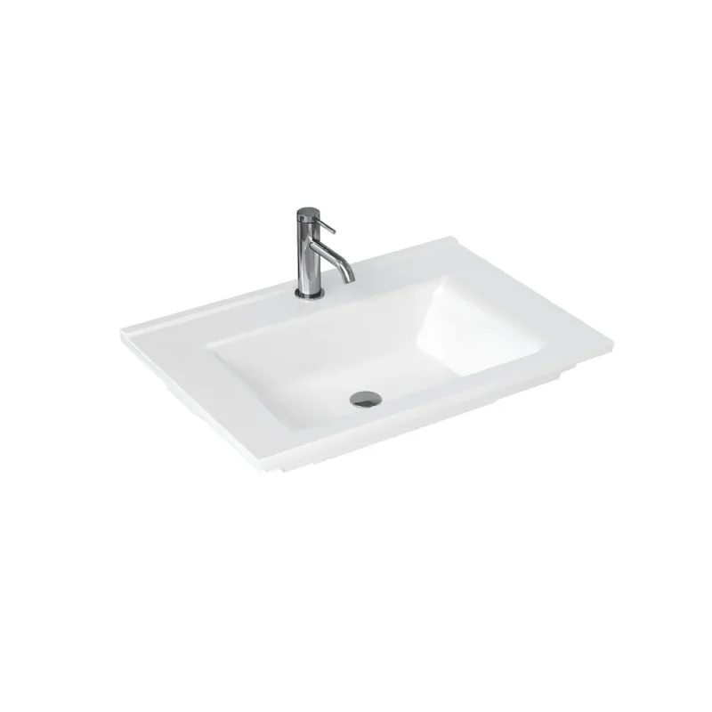 Britton Shoreditch Note 650mm Basin 1 Tap Hole White product image - Image 4