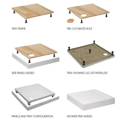 Crosswater Rectangle 1685 x 900 Riser Kit product image - Image 3