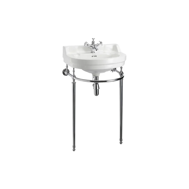 Burlington 56cm Round Basin Wash Stand Chrome product image - Image 3