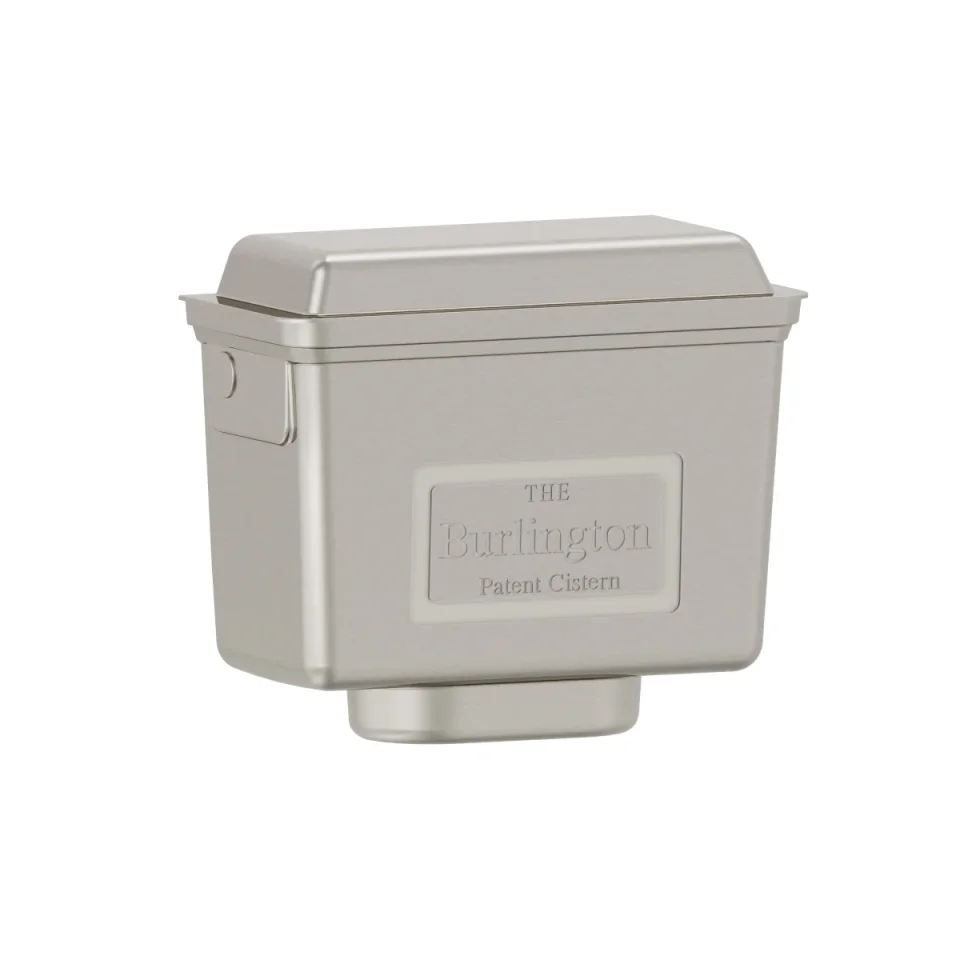 Burlington Brushed Nickel Aluminium High Level Cistern Including Cistern Fittings product image - Image 3