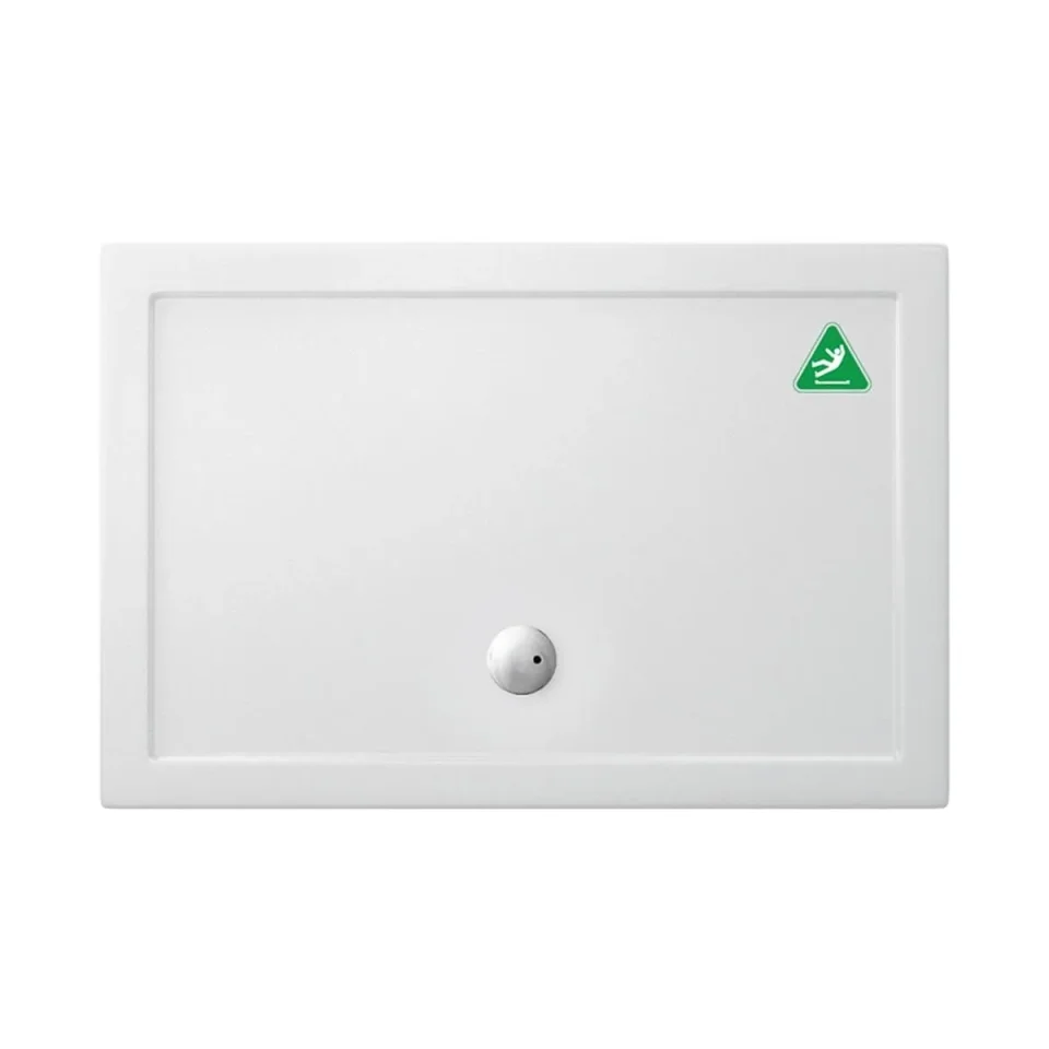 Britton Rectangular Shower Tray 800 X 1200mm Anti Slip detail view - Image 2