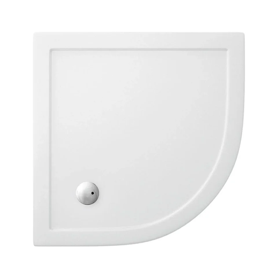 Britton Quadrant Shower Tray 900mm detail view - Image 2