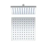 Crosswater Planet Fixed Head 250mm & Wall Arm Square Chrome detail view - Image 2