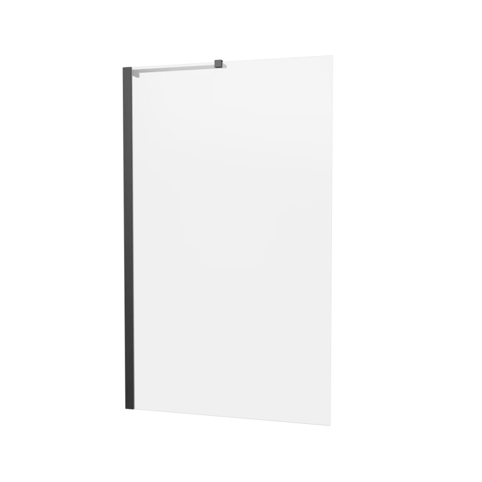 Britton Hoxton 6 Fixed Bath Screen 900 Matt Black product image - Image 3