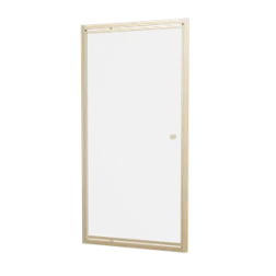 Britton Hoxton 6 Pivot Door 800 Brushed Brass detail view - Image 2