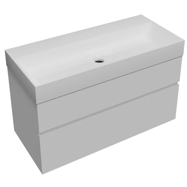 Faeber Venice 1000mm Basin Unit Matte White