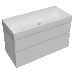 Faeber Venice 1000mm Basin Unit Matte White