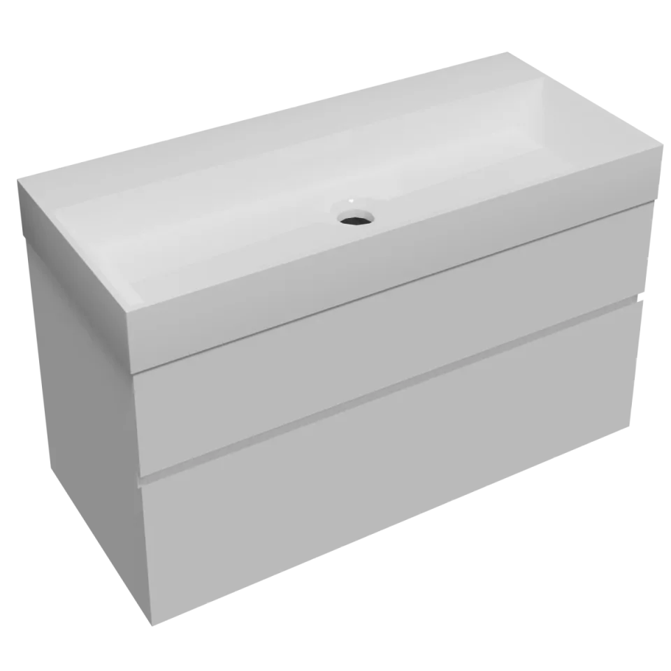 Faeber Venice 1000mm Basin Unit Matte White product image - Image 1