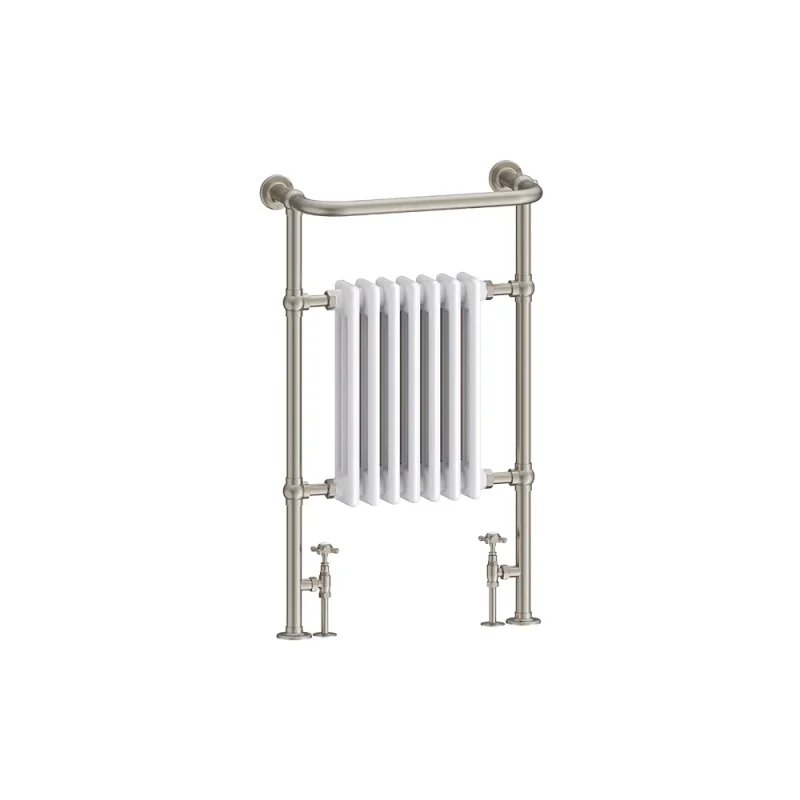 Burlington Trafalgar Brushed Nickel/white Towel Warmer product image - Image 3