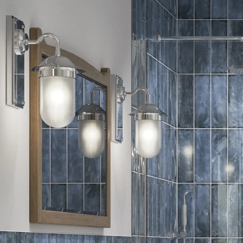 Burlington Guild Mirror 850mm Light Oak detail view - Image 3