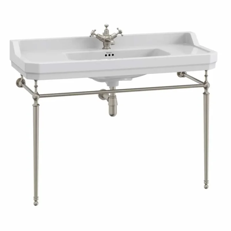 Burlington 1200mm Basin Wash Stand Brushed Nickel product image - Image 2