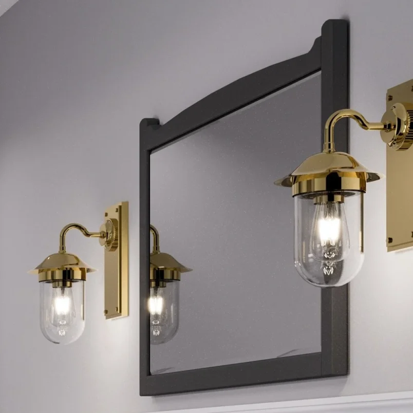Burlington Guild Mirror 850mm Ashbee Grey detail view - Image 2
