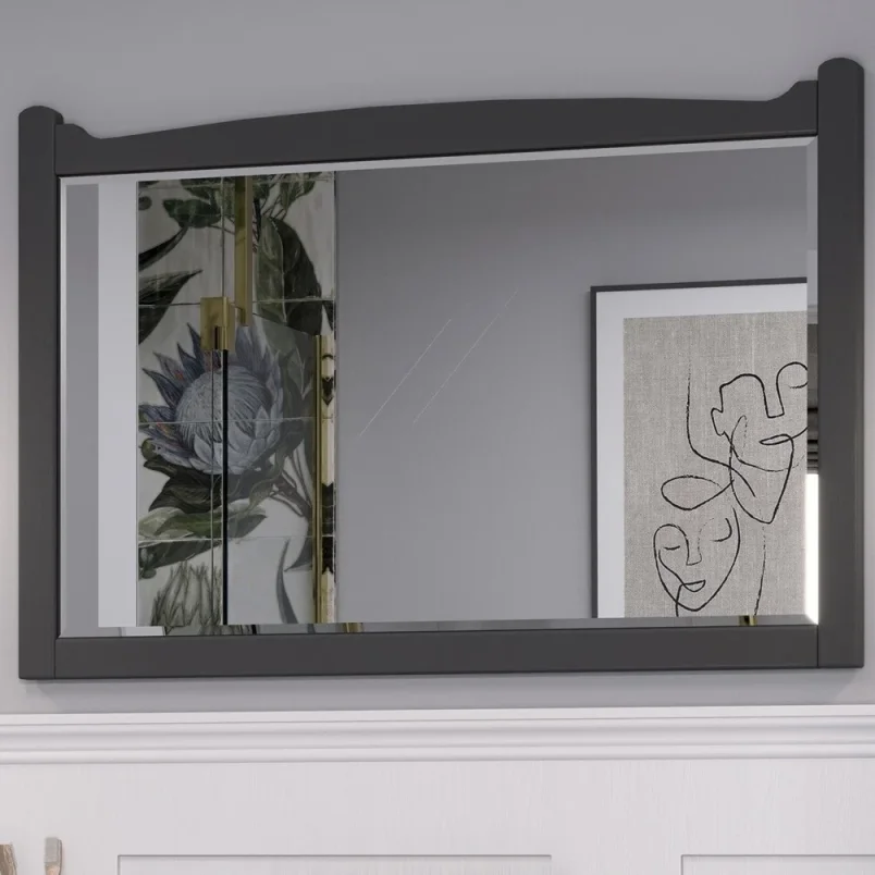 Burlington Guild Mirror 850mm Ashbee Grey detail view - Image 3