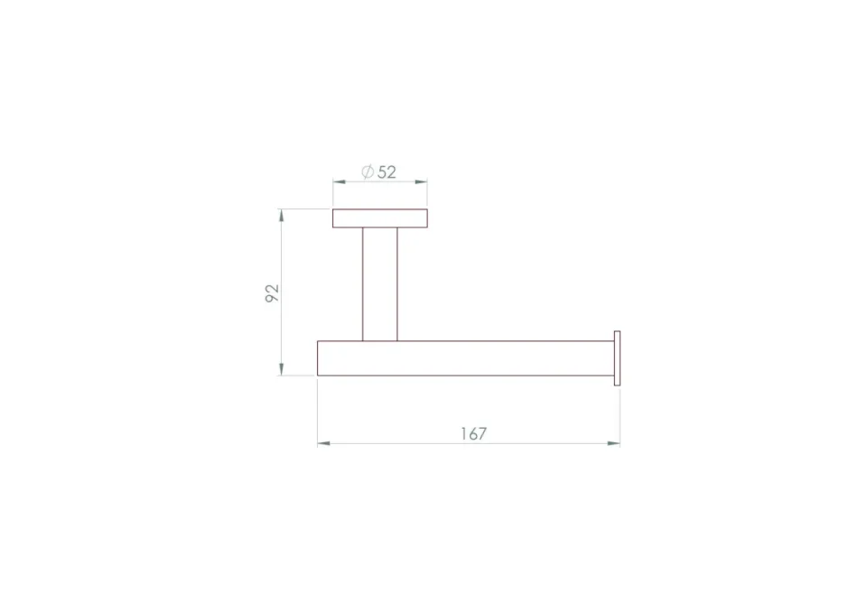 Saneux Cos Toilet Roll Holder - Brushed Bronze detail view - Image 2