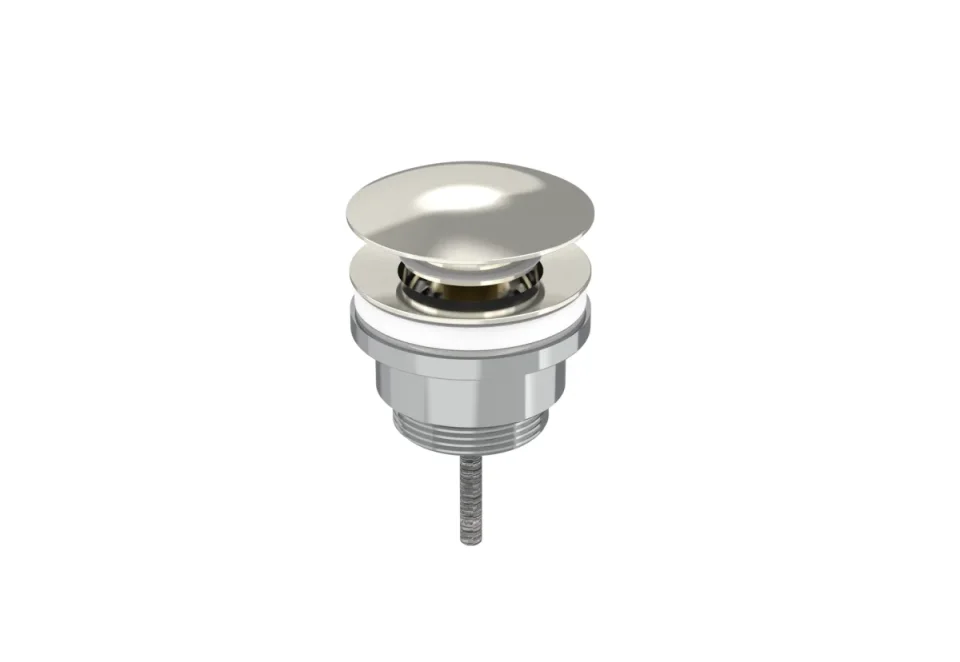 Saneux Universal Basin Waste, Slotted & Unslotted - Brushed Nickel detail view - Image 3