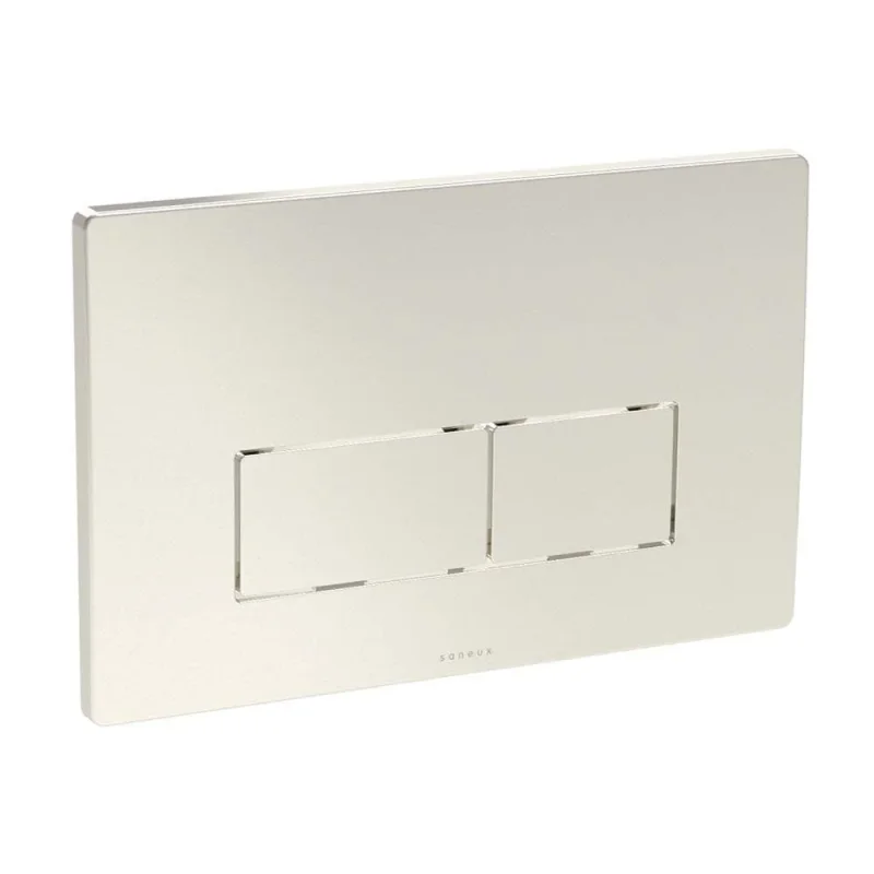 Saneux Flushe 2.0 Square Flush Plate Only - Brushed Nickel product image - Image 3