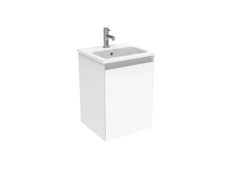 Saneux Uni 40cm 1 Door Wall Mounted Unit - Matte White product image - Image 3