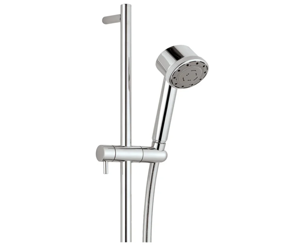 Just Taps Techno Slide Rail With Multi Function Shower Handle And Shower Hose Chrome product image - Image 2