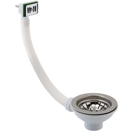 Just Taps Basket Strainer Waste Square Overflow Chrome product image - Image 3