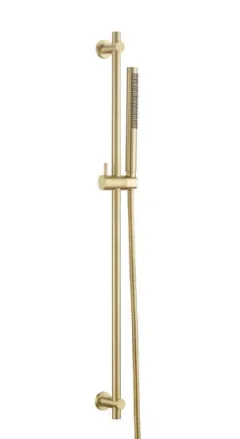 Just Taps Vos Slide Rail Kit Without Bottom Outlet Brushed Brass product image - Image 2
