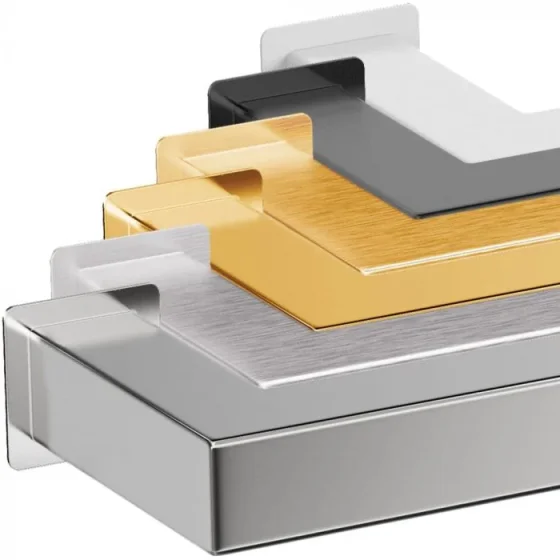 Thermosphere 12v Heated Towel Bar Double Round 632mm Polished Brass detail view - Image 6