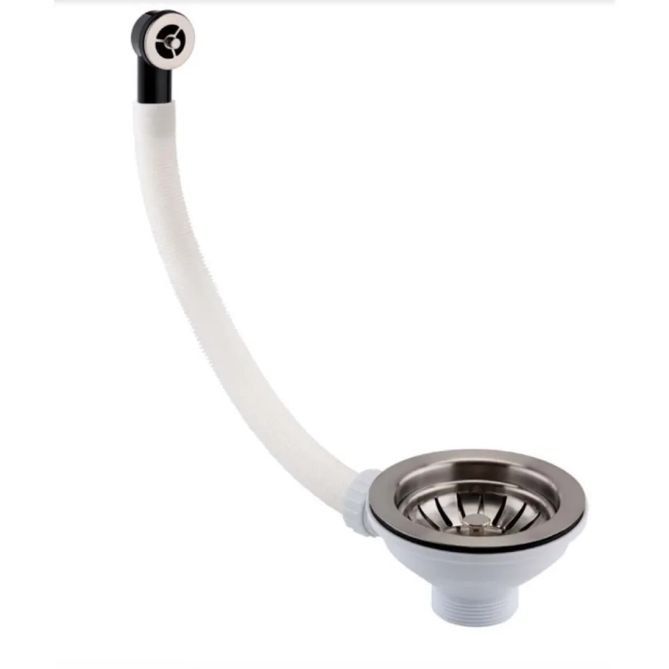 Just Taps Basket Strainer Waste Round Overflow Stainless Steel product image - Image 3