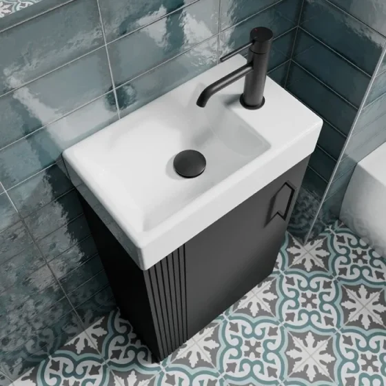 HIB Finley Cloakroom Washbasin detail view - Image 2