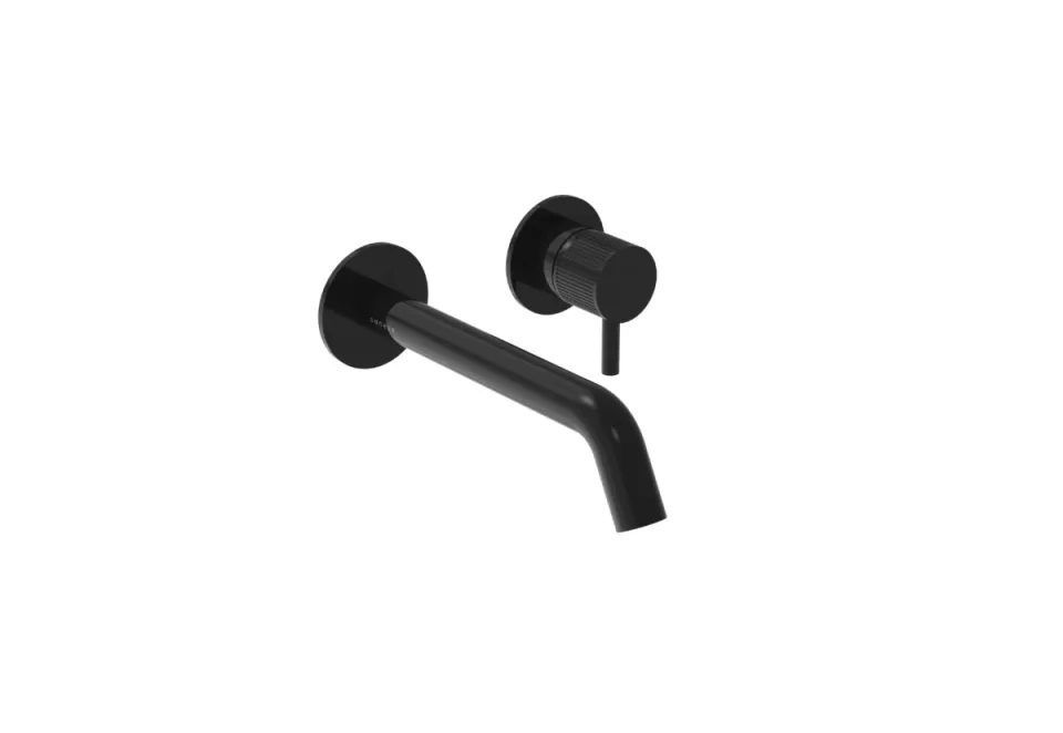 Saneux Cos Short (130mm) Wall Mounted Spout - Satin Black product image - Image 2
