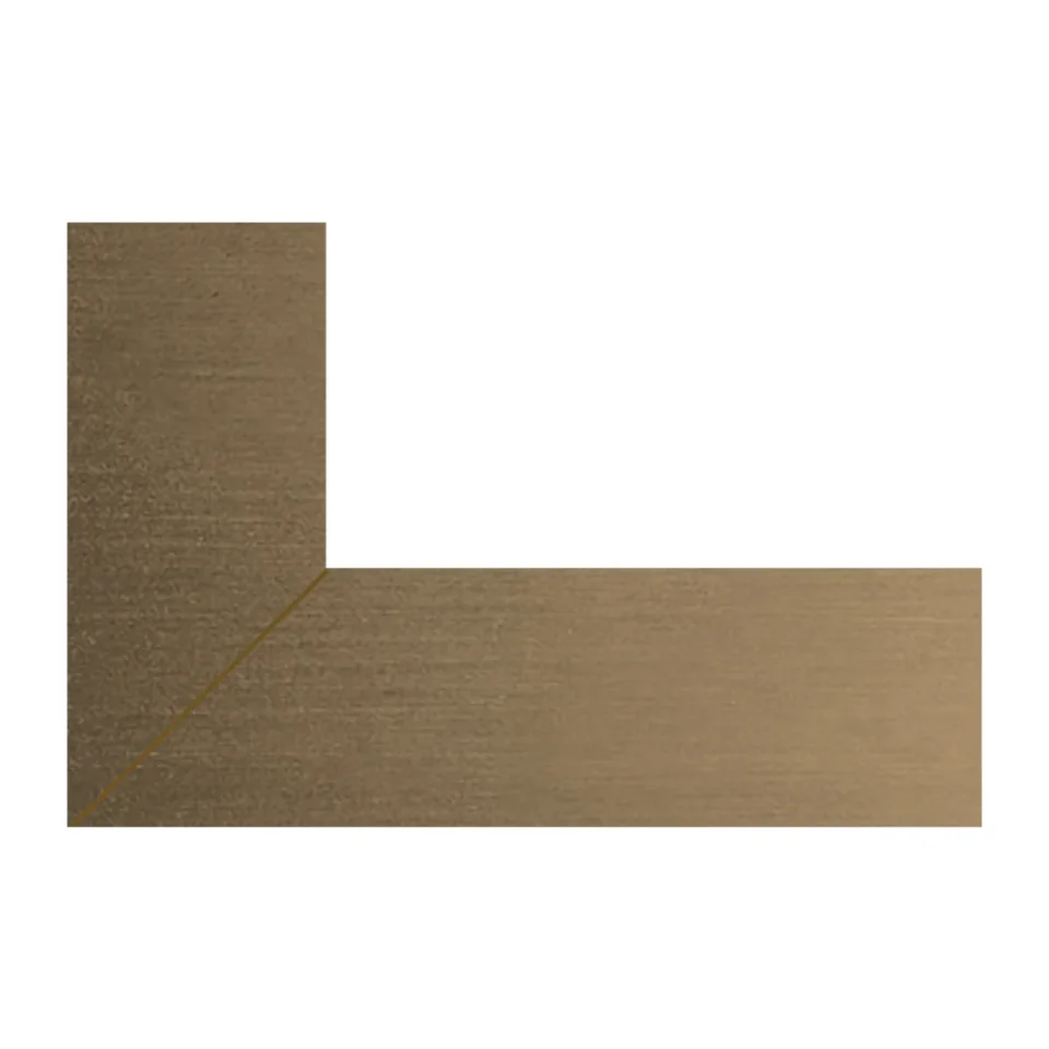 Hib Vanquish 120 Recessed Trim Set - Brushed Brass W123 X H73 X D3cm product image - Image 2