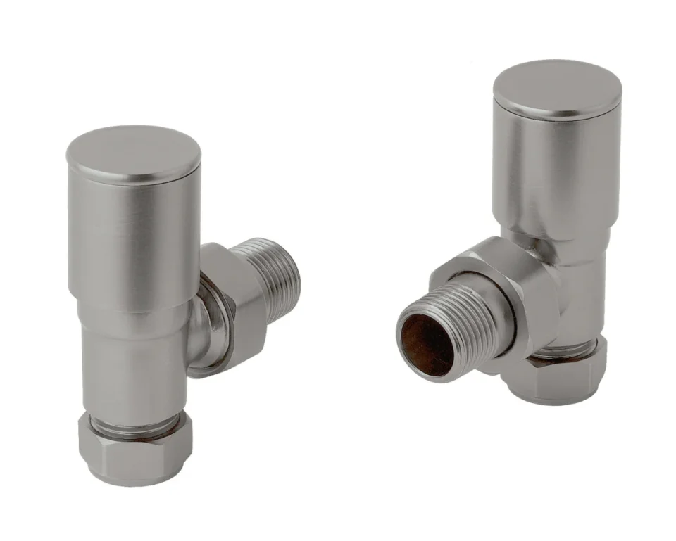Just Taps Angled Radiator Valve Stainless Steel product image - Image 3