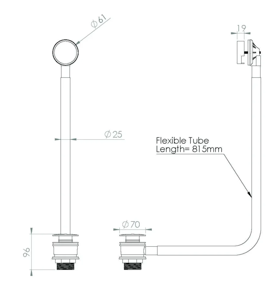 Saneux Cos Overflow & Clicker Waste - Satin Black detail view - Image 2