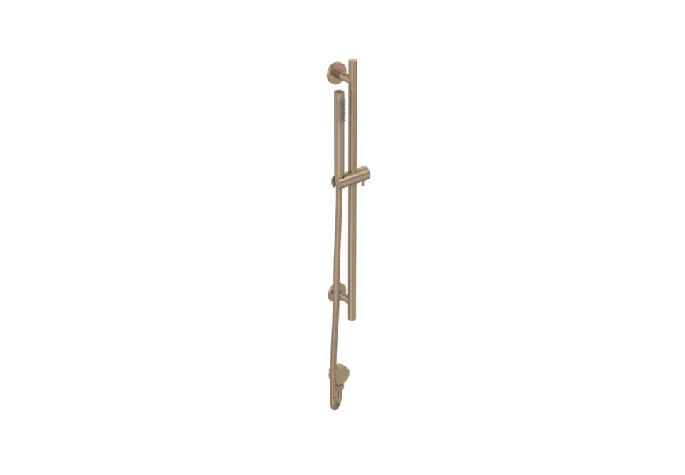 Saneux Cos Round Shower Slider Rail - Brushed Bronze product image - Image 2
