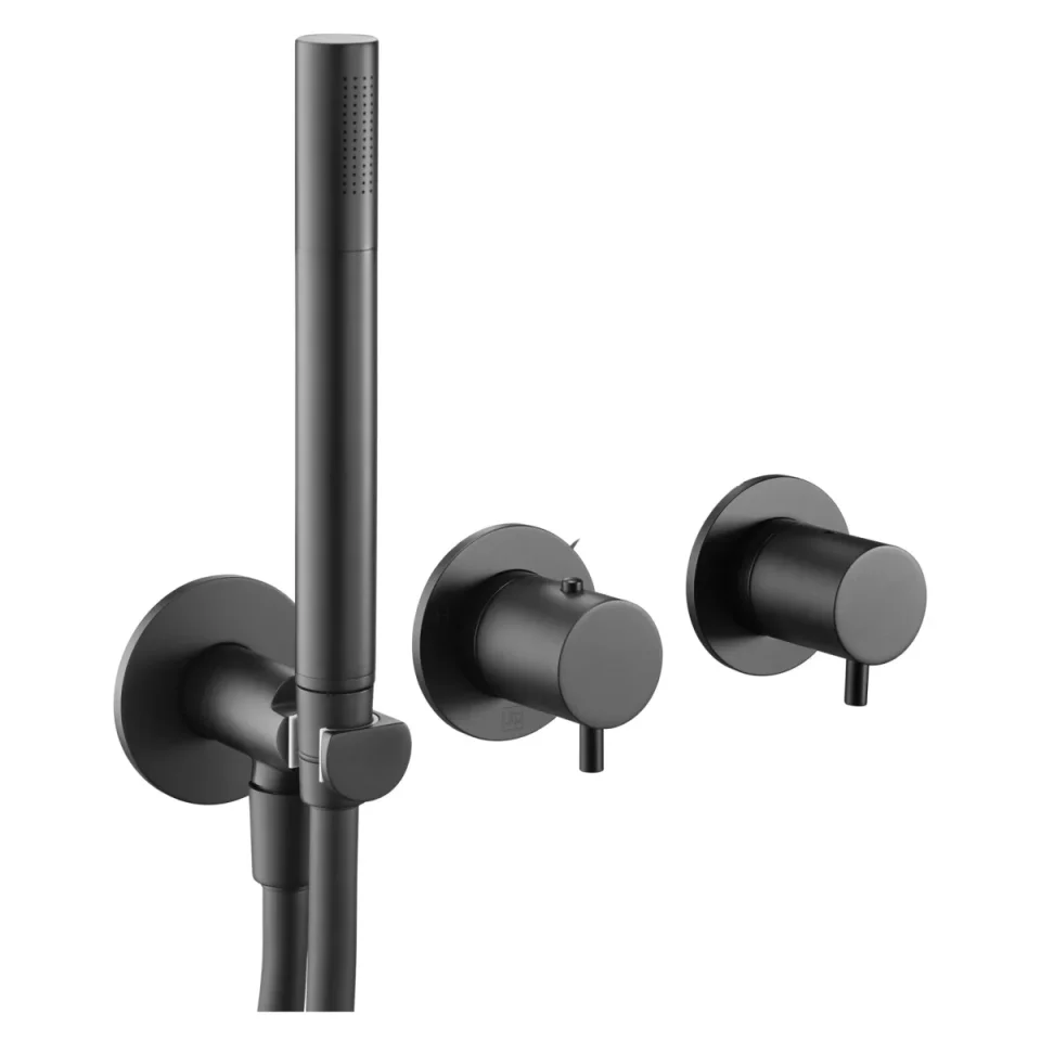 Just Taps Vos Modular 2 Handle 2 Outlet Thermostatic Shower Valve W Handset Mb product image - Image 3
