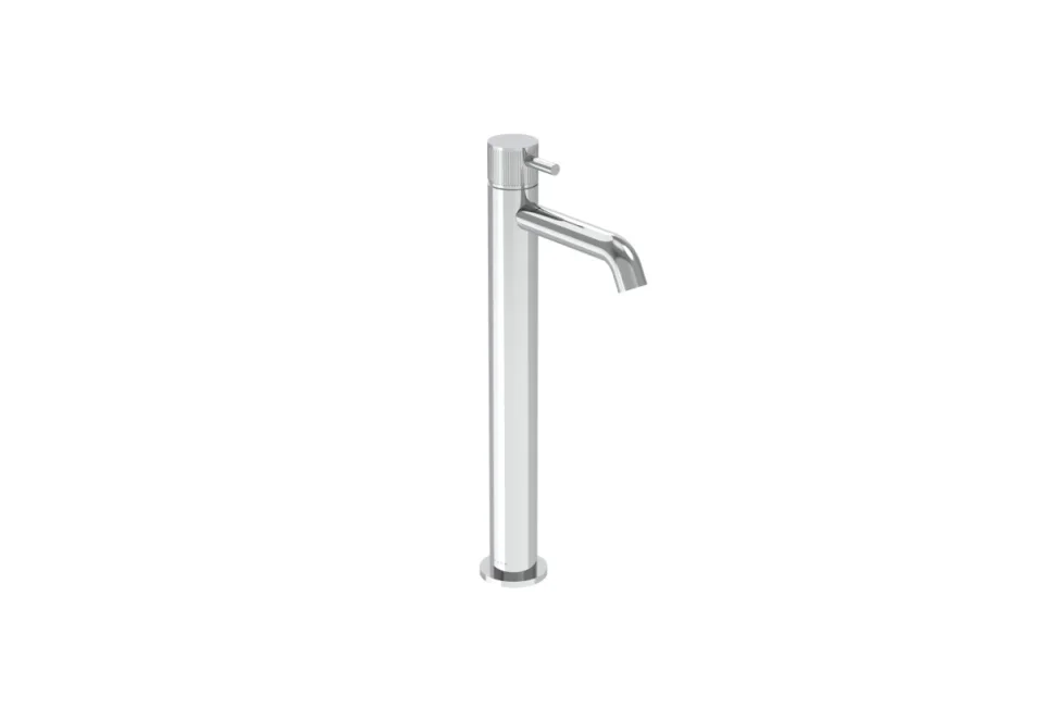 Saneux Cos Tall Basin Mixer Kit - W/ Fluted Handle - Chrome product image - Image 4