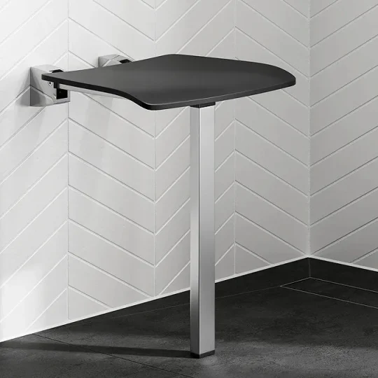 Hib Shower Seat With Support Leg (dark Grey) product image - Image 4