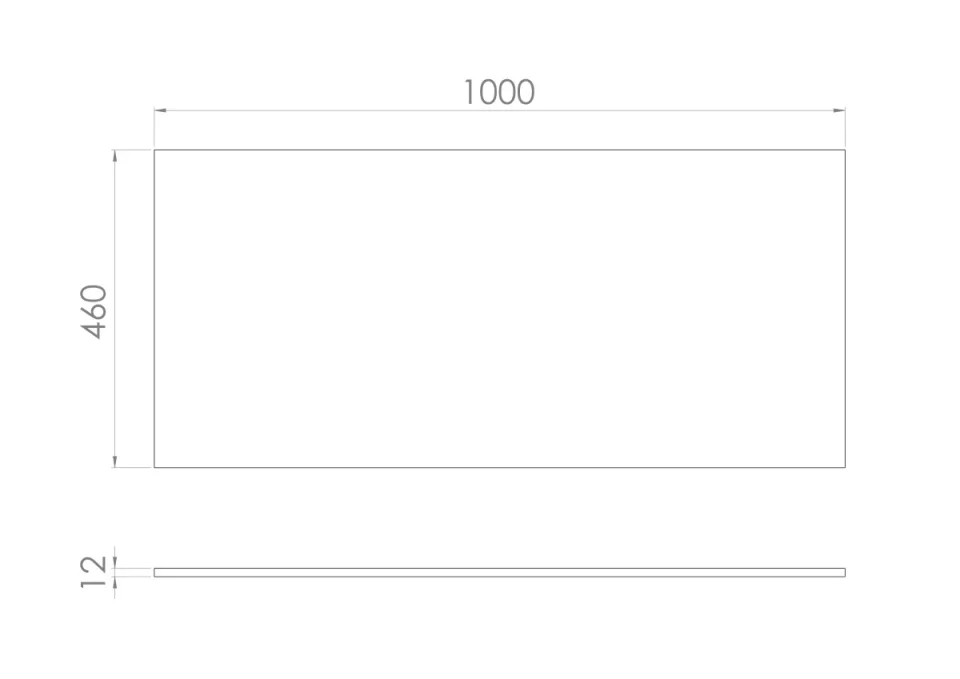 Saneux Uni 100cm Countertop - Matte Carrara White - 12mm detail view - Image 2
