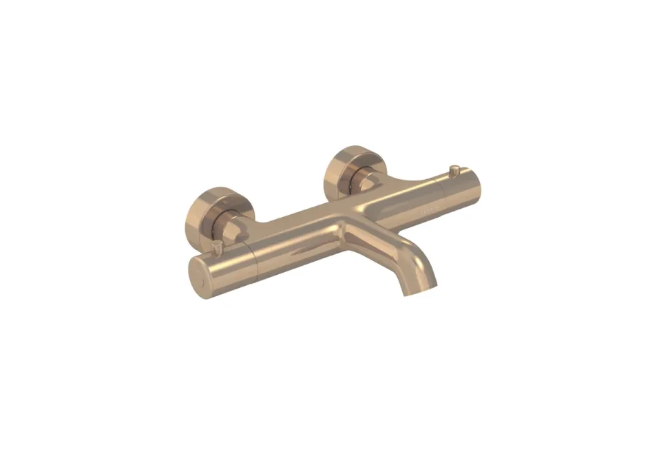Saneux Cos Thermostatic Bath Shower Mixer - Brushed Bronze (pvd) product image - Image 3