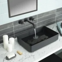 Just Taps Vos Slim Basin Spout 150mm Mb detail view - Image 2