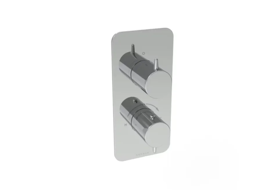 Saneux Eden 1 Way Thermostatic Shower Valve Kit In Portrait - Chrome product image - Image 3